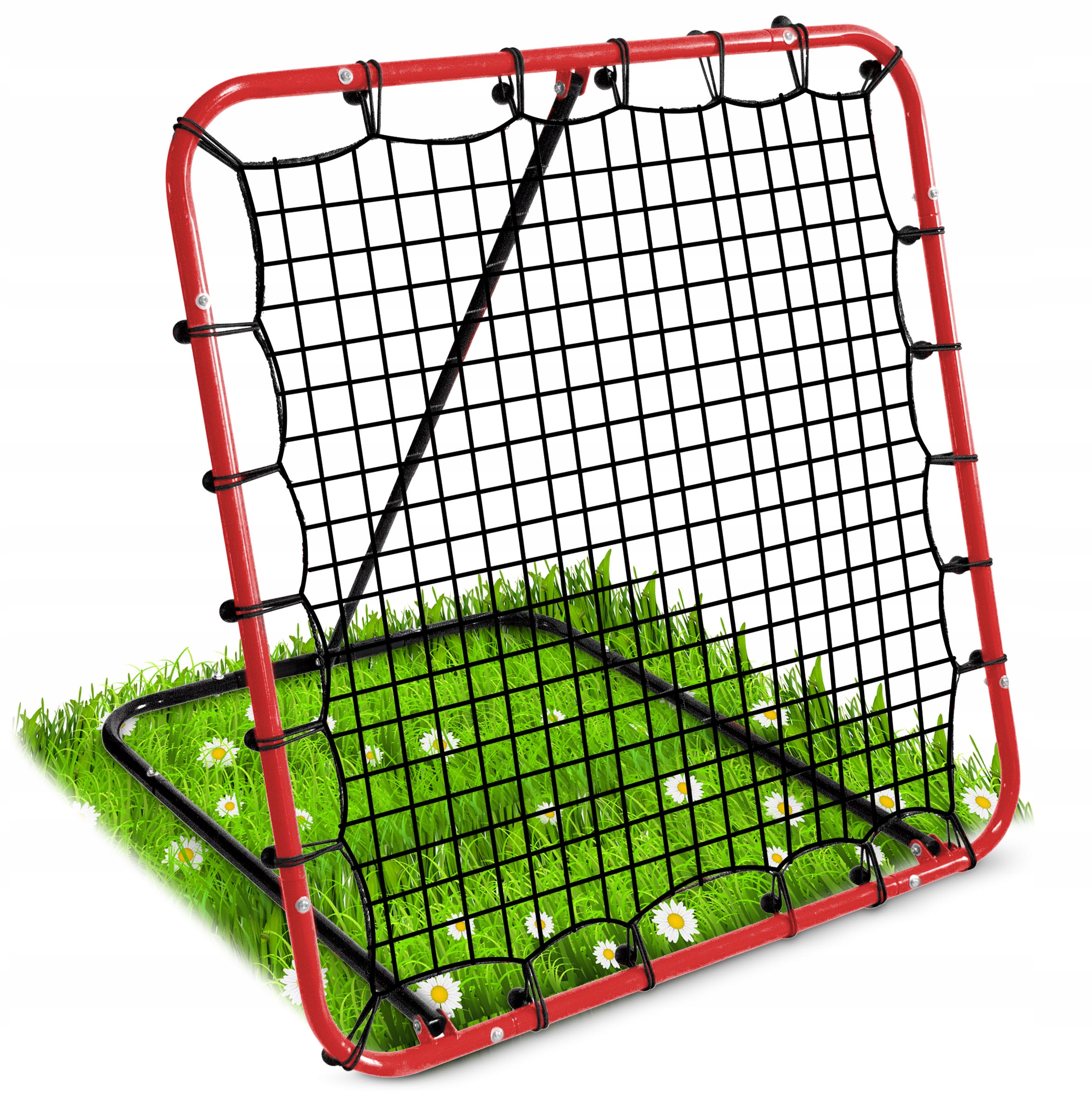 Rebounder Do Piłki Nożnej Siatka Trenażer Bramka Rama Treningowa 120x120 cm