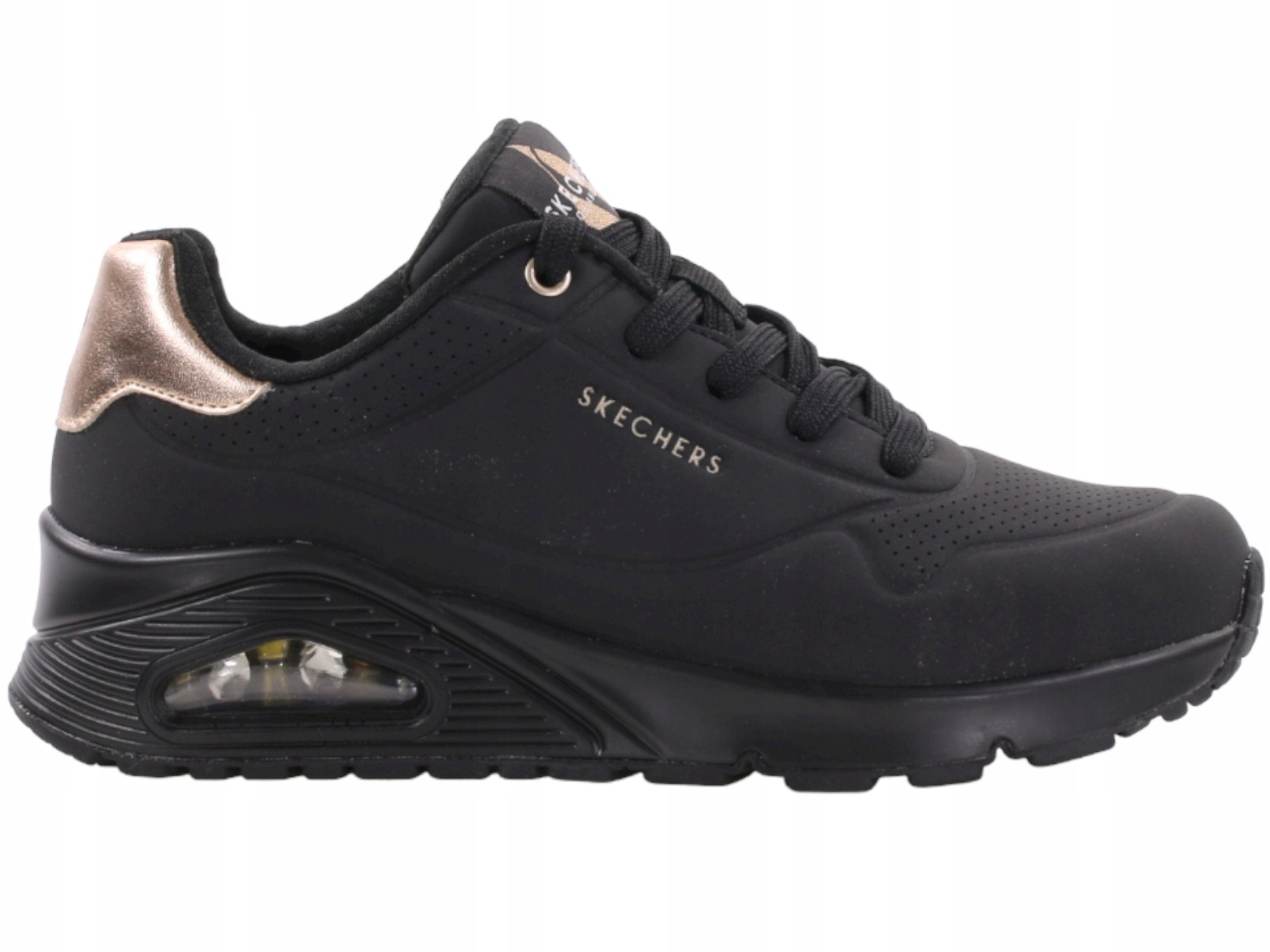Dámské boty Skechers Uno 177094-BBK černé se zlatým glamur 39,5