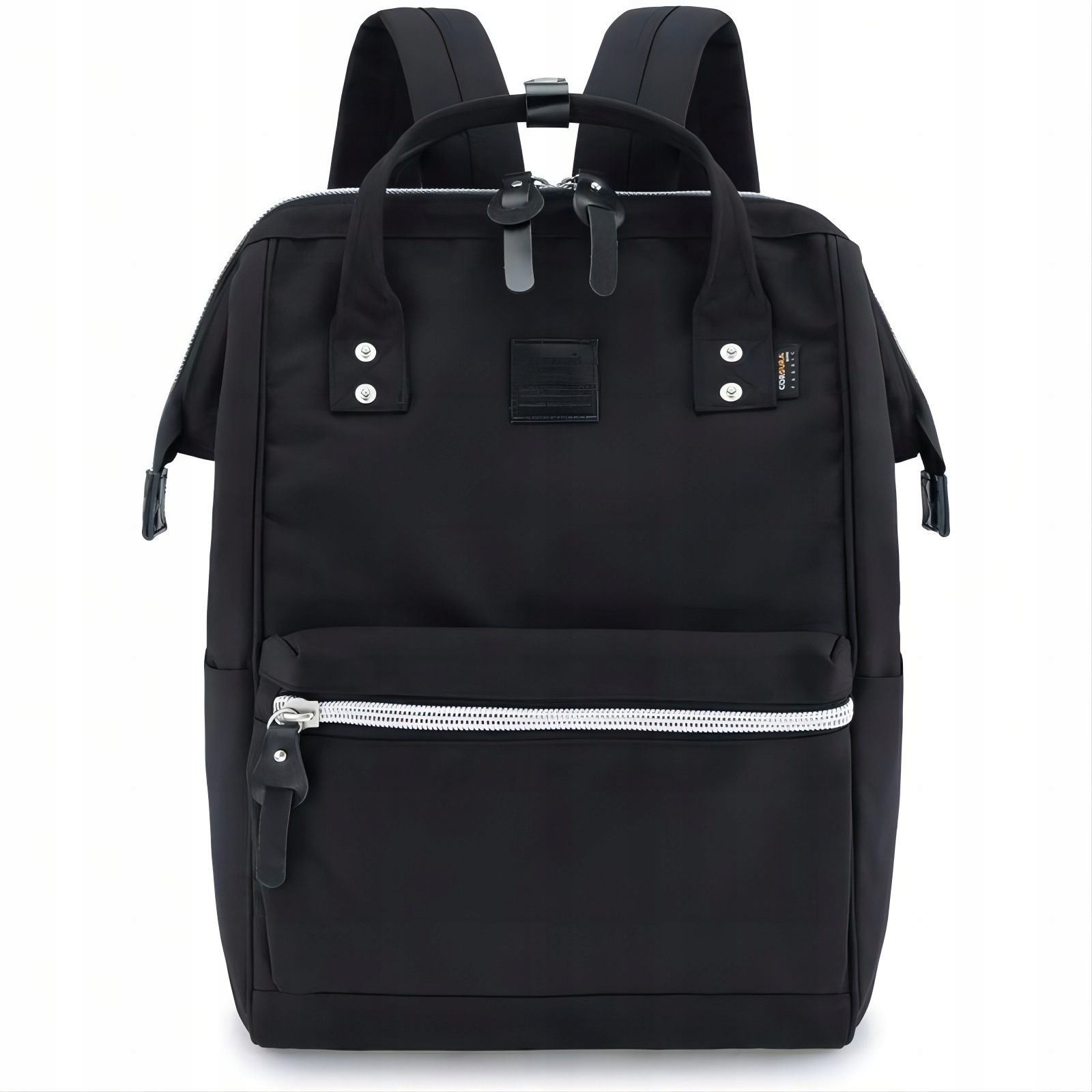Plecak miejski szkolny Himawari HM1882 na laptopa 15,6 Cordura #01 czarny