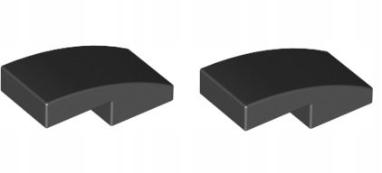 

Lego Skos zaokrąglony 2x1 czarny 11477 2szt