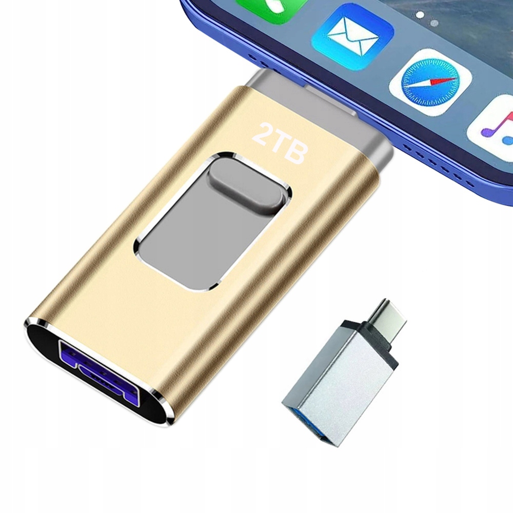 Pamięć USB 2TB 3w1 Pendrive do PC/Laptopa/iPhone'a/iPada
