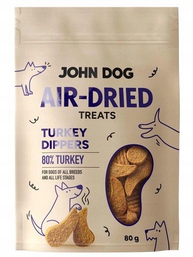 5x JohnDog Air-Dried Kousky Krůta 80 g