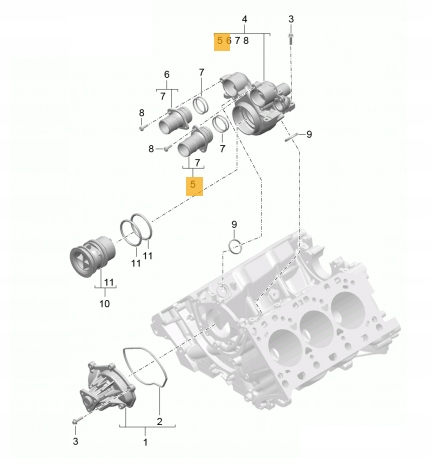 KROCIEC RUROWY PORSCHE MACAN Part number 94610626031