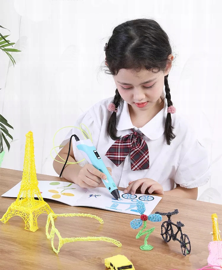 DŁUGOPIS DRUKARKA 3D PEN + 110 METRÓW WKŁAD GRATIS Kod producenta DŁUGOPIS 3D PEN NIEBIESKI WKŁAD 9M