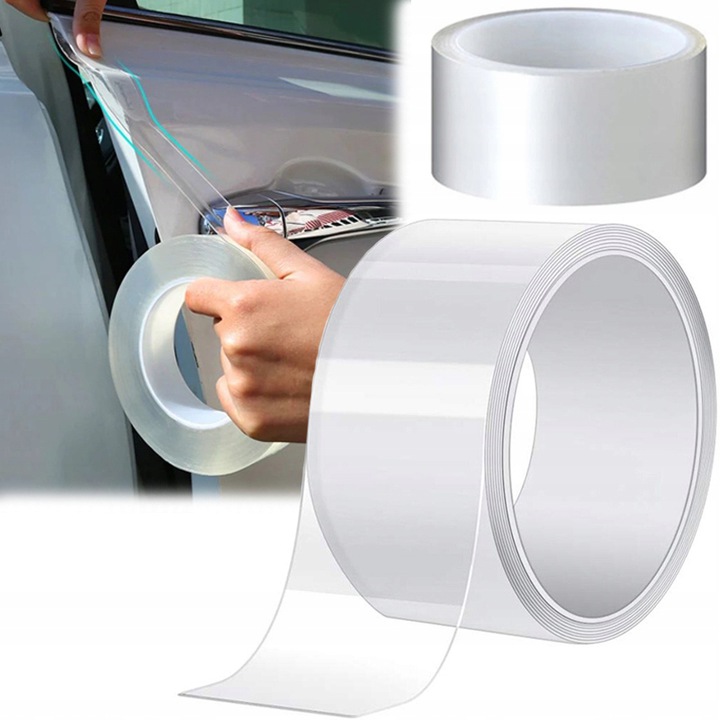 FOLIA TAŚMA OCHRONNA NA PROGI SAMOCHODU 50mm x 5M Długość 500 cm