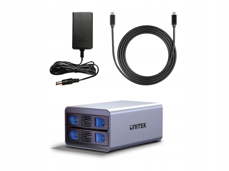 Obudowa 2,5"/3,5" Sata x2 40TB 5Gb/s Usb-a Unitek S1308A01-EU