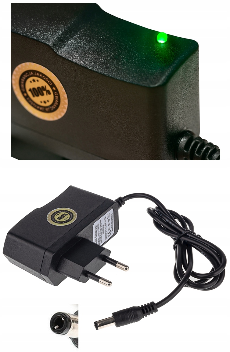 ŁADOWARKA SIECIOWA ZASILACZ 4.2V 2A (5.5x2.1) Kod producenta 7377