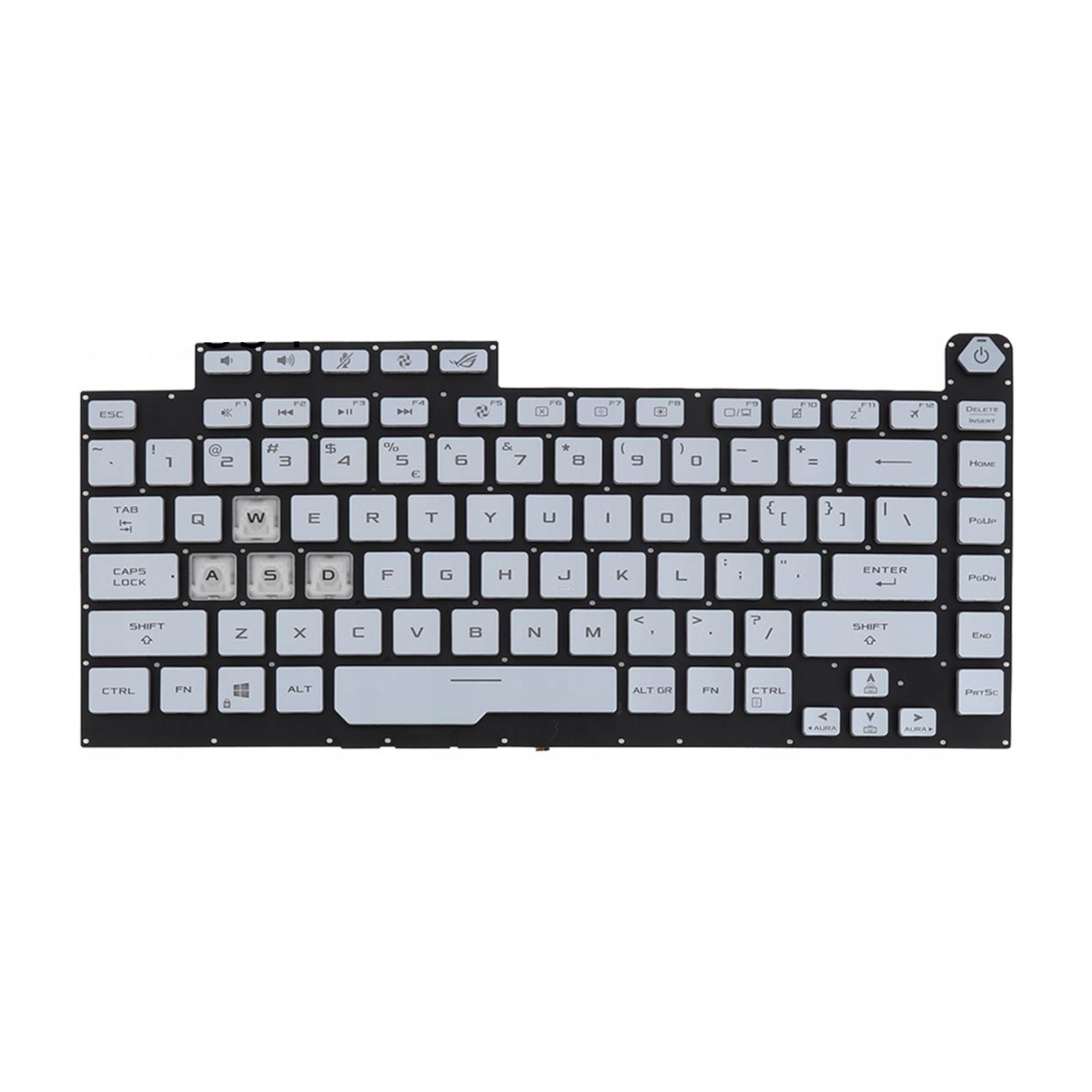 Klávesnice Pro Asus Rog Strix G15 G512 G531 Led Rgb Stříbrná