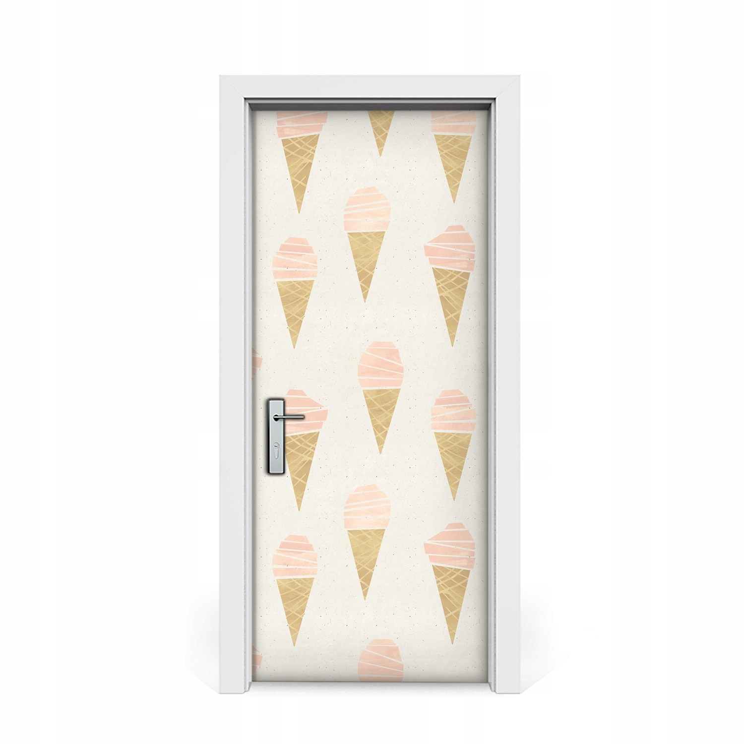 

Naklejka na drzwi okleina Różowe lody 85x205