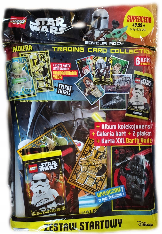 Lego Star Wars seria 4 Zestaw Startowy Edycja Mocy ALBUM NA KARTY Wydawnictwo Blue Ocean Entertainment Polska