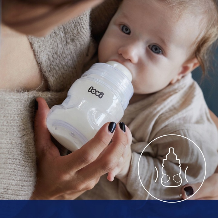 BUTELKA LOVI MEDICAL+ 330ml 9M+ SMOCZEK SUPERVENT Kolor Przezroczysty