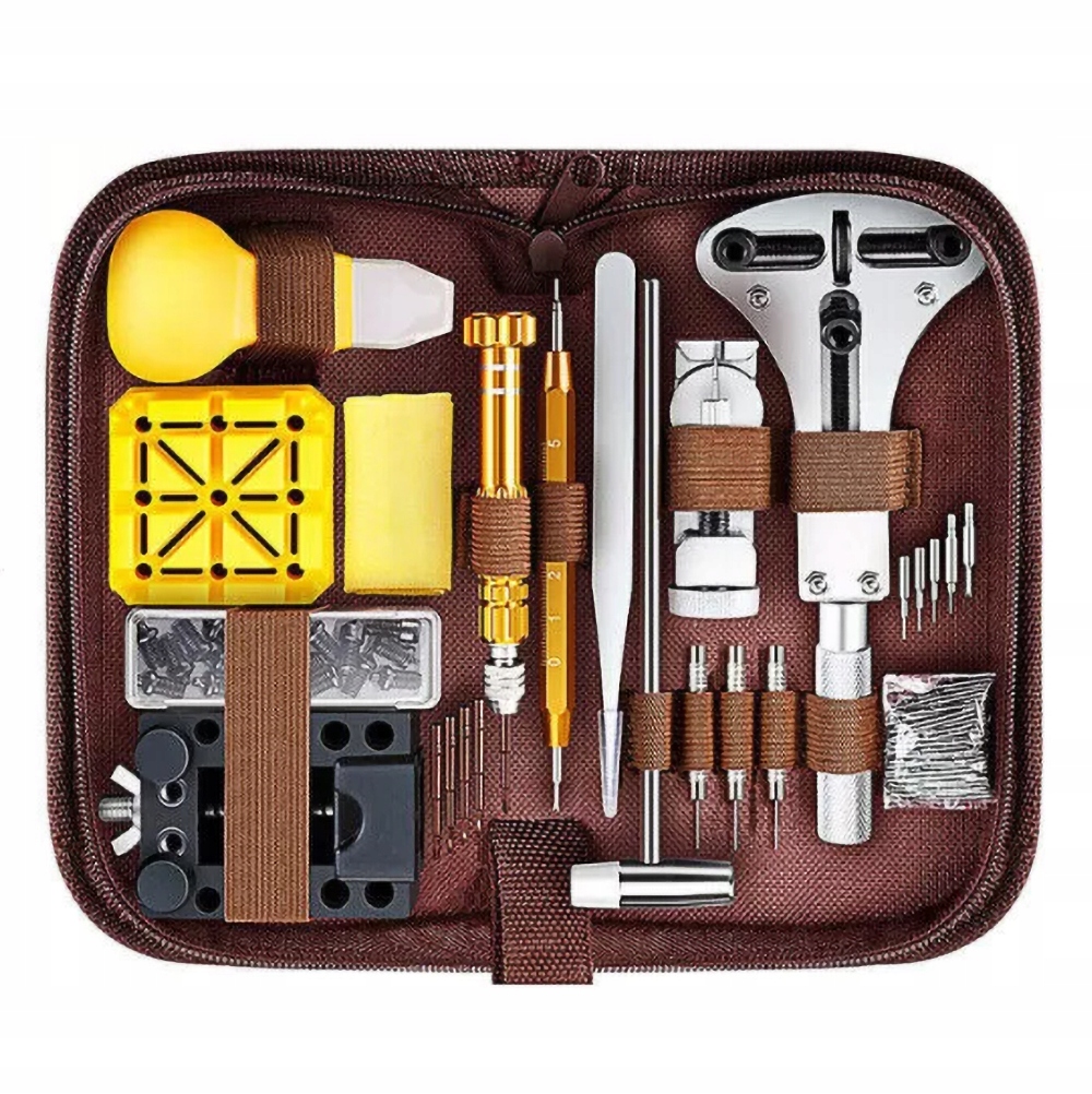Profesionální Hodinářský Set Pro Opravu Hodinek, 162 Dílů
