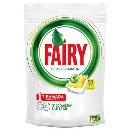

Fairy 50szt All in One Lemon do zmywarki