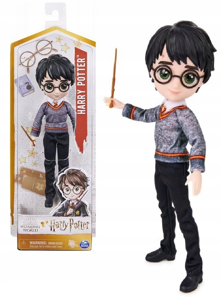 

Lalka Czarodziej Harry Potter z różdżką Wizarding