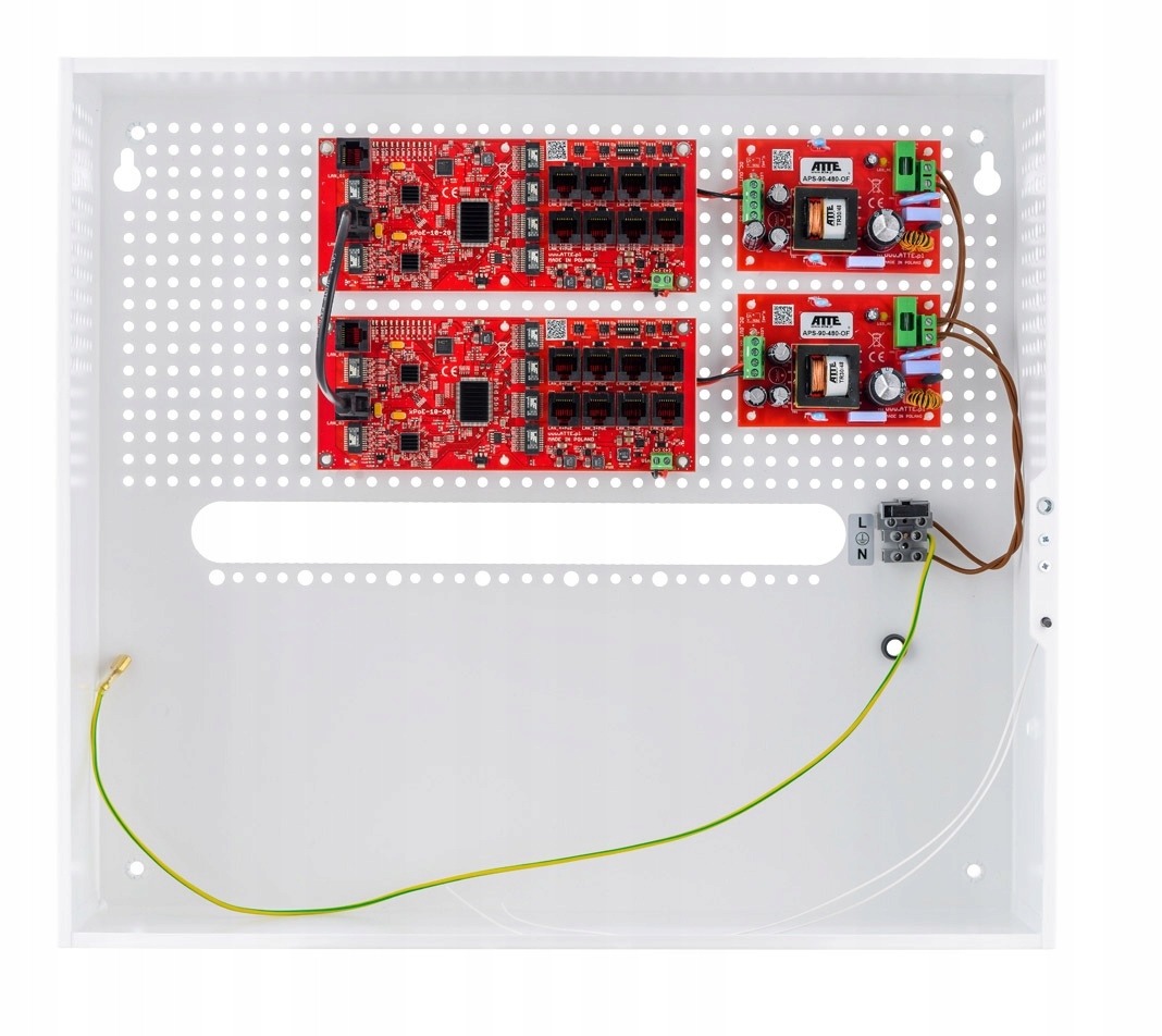 PoE Switch pro 16 IP-16-20-H monitorovacích kamer Atte