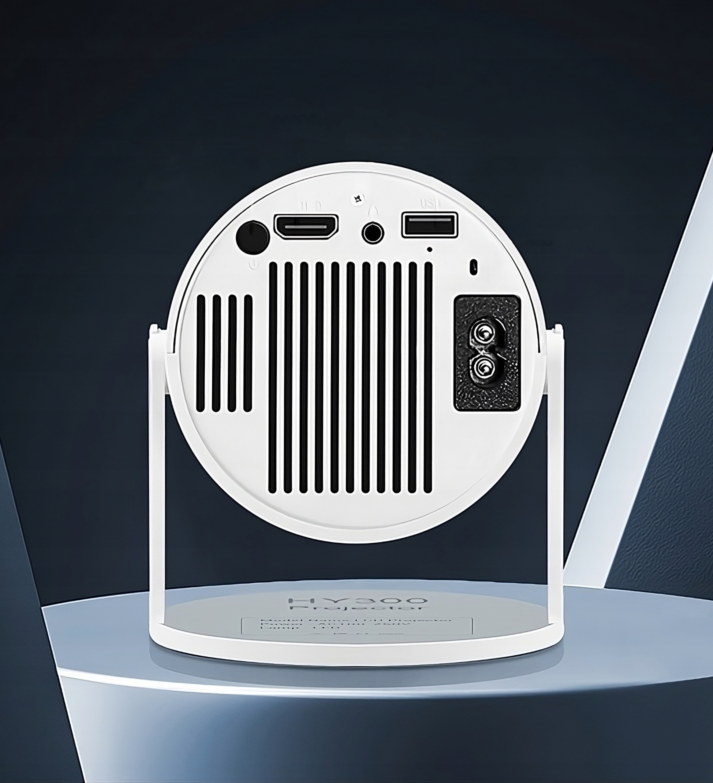 PROJEKTOR RZUTNIK ANDROID TV WIFI PRZENOŚNY SMART GŁOŚNIK OBROTOWY + PILOT Technologia wyświetlania LED