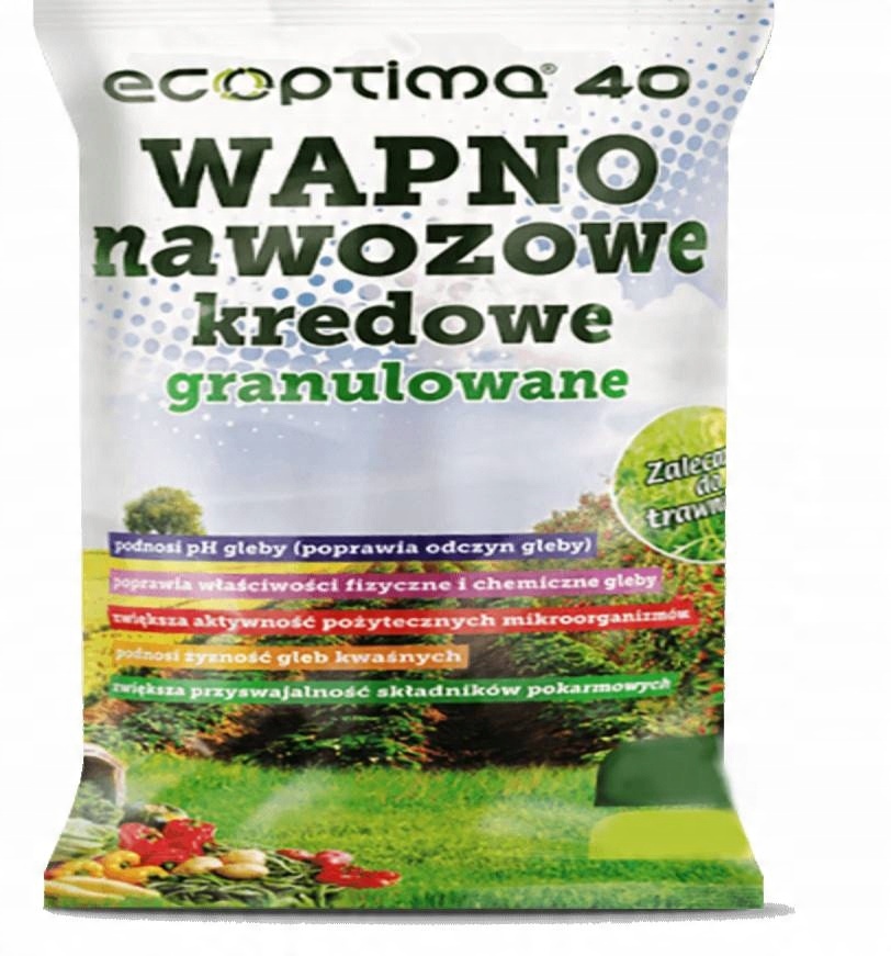 

Wapno Nawozowe 5kg Granulowane Kredowe Odkwasza