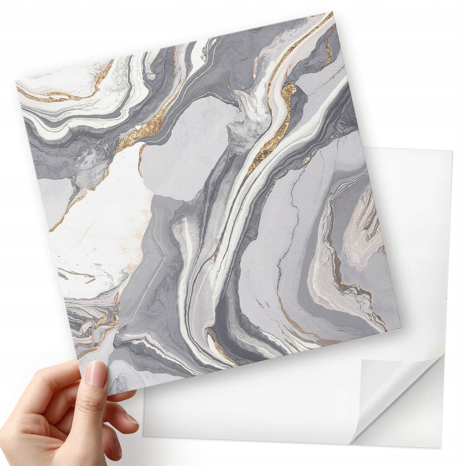 Vinylové samolepící dlaždice Abstraktní vlnité vzory 20x20x20 cm