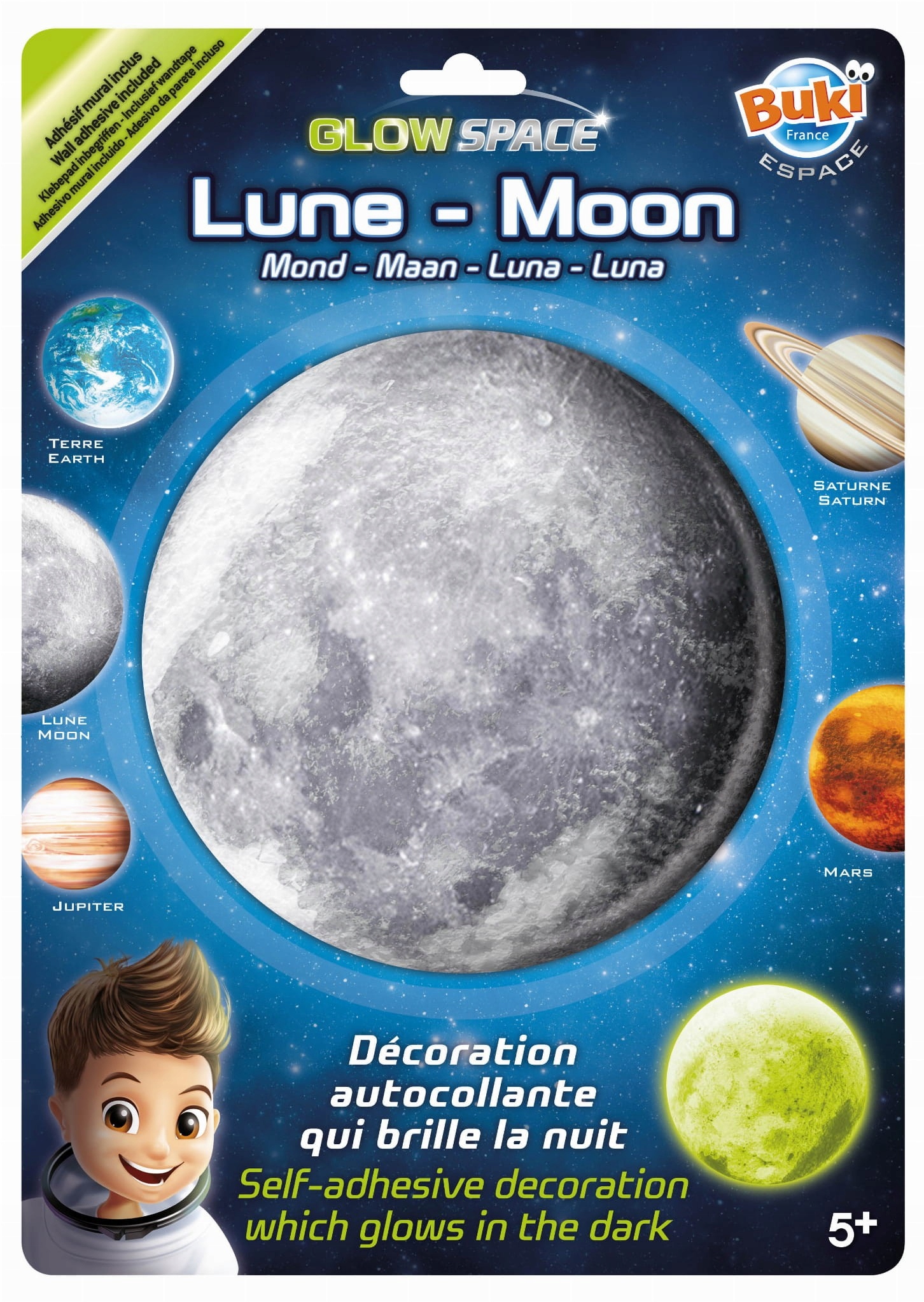 Świecąca naklejka Buki Księżyc