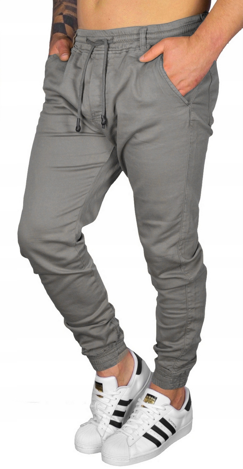 BOJÓWKI MĘSKIE SPODNIE JOGGERY ŚCIĄGACZE JAKOŚĆ Rozmiar XL