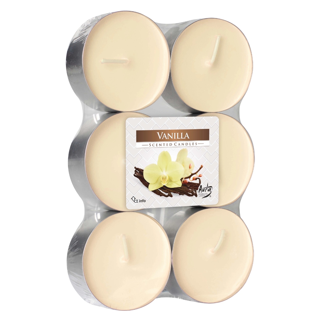 

Bispol Maxi Podgrzewacze świeczki tealight Wanilia