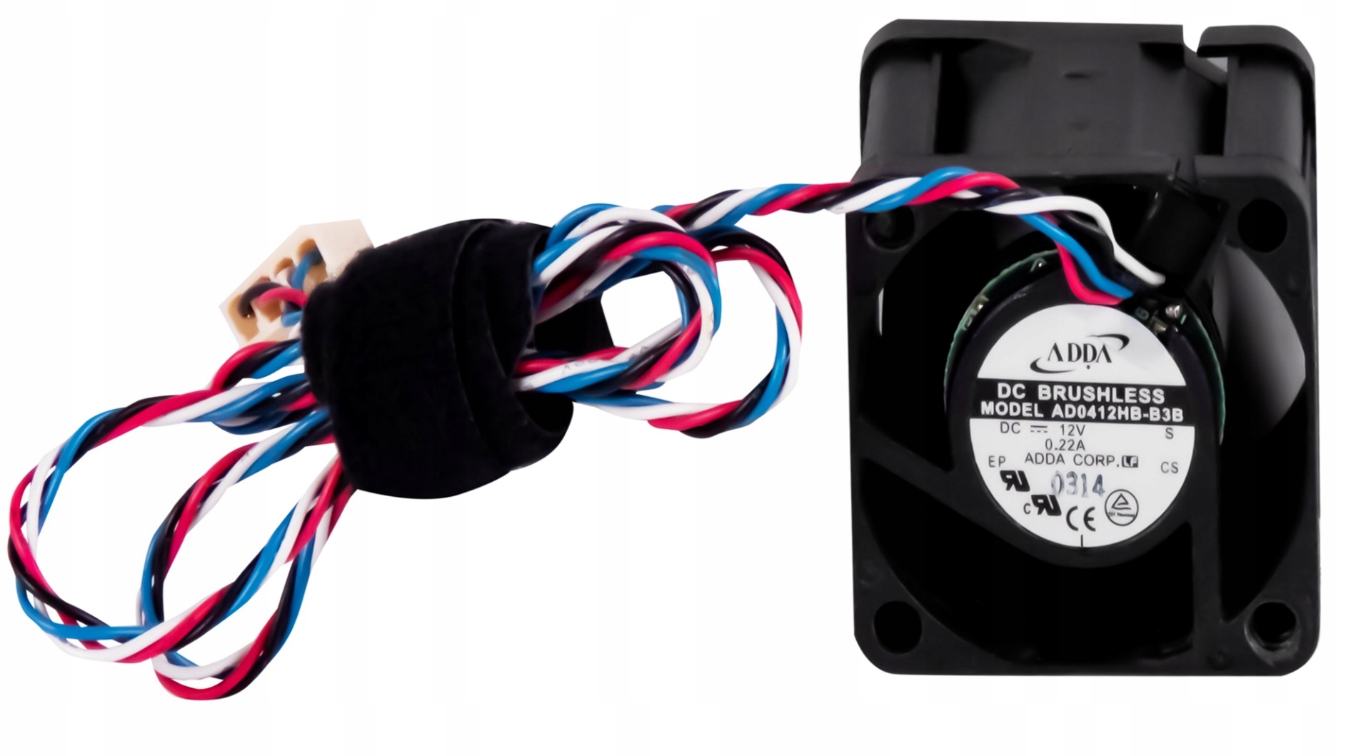 Adda AD0412HB-B3B 12V 4pinový 40mm stejnosměrný bezkartáčový ventilátor