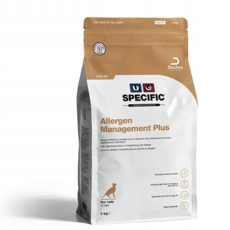Specific Fod-hy Allergen Management Plus 2 kg karma dla kota z alergią