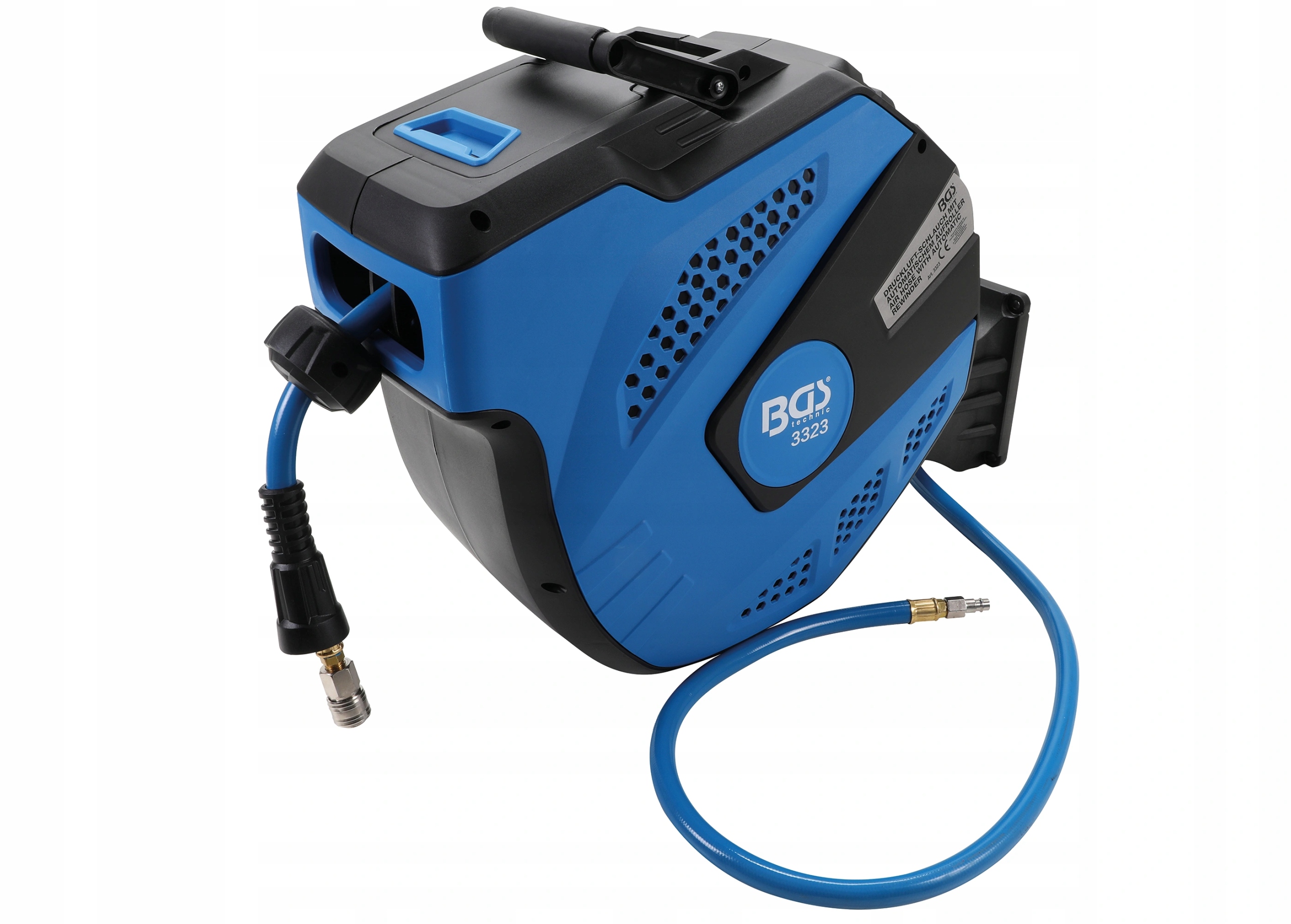 Bgs 3323, Pneumatická hadica s navíjačkou automatická 12 m 2 m