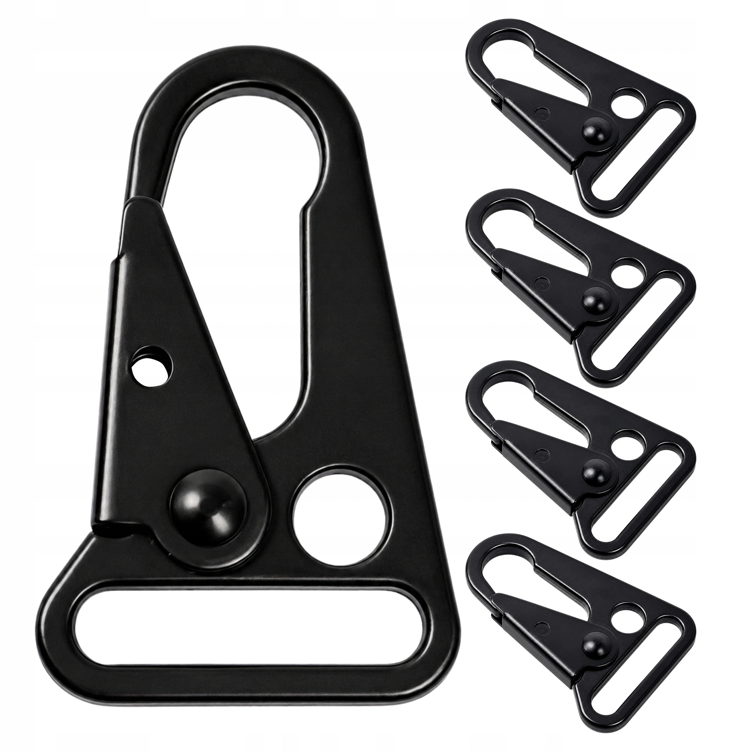 5x Karabińczyk Metalowy Molle 25x50x4mm Uchwyt do Mocowania na Pasek Edc