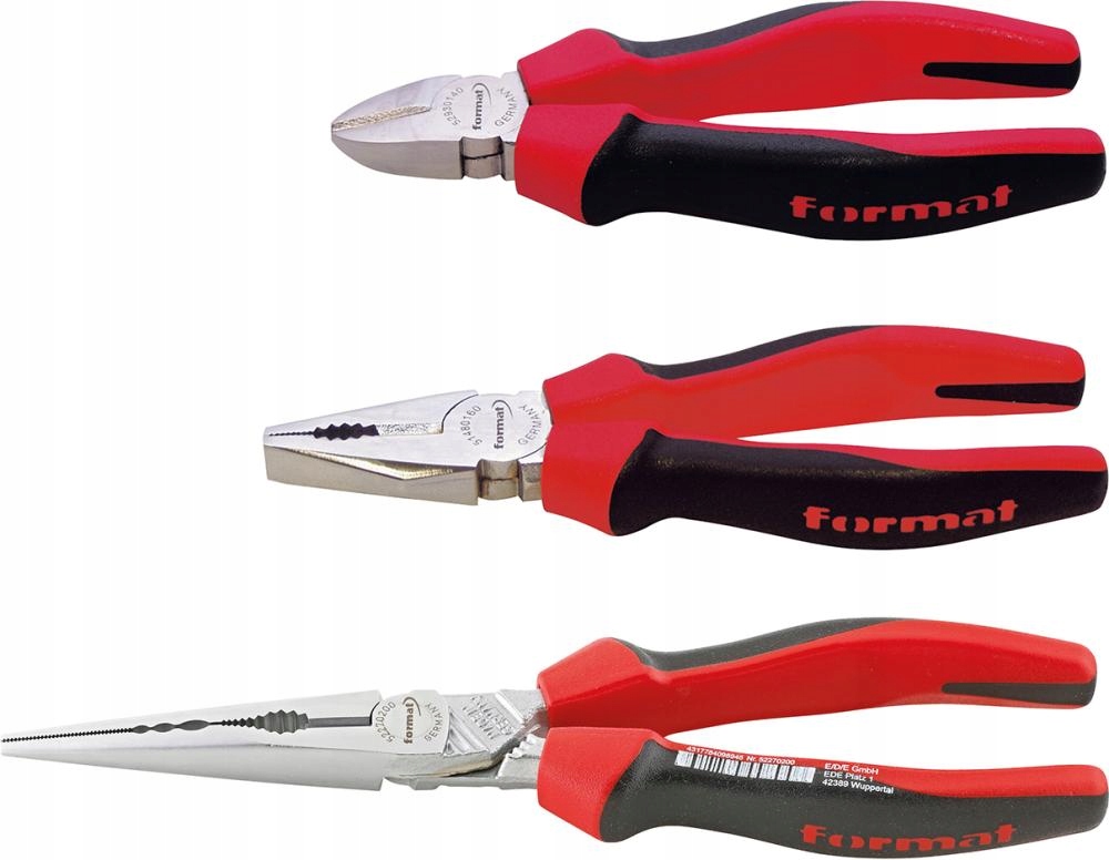 Sada kleští, rukojeť 2-komponentní 3-dílná