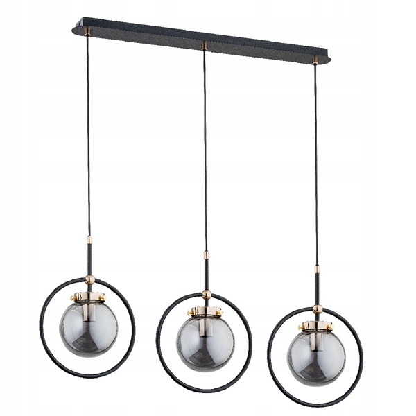 Metalické bubliny v ráfikoch Akira Op. Osw. radová lampa do jedálne a haly