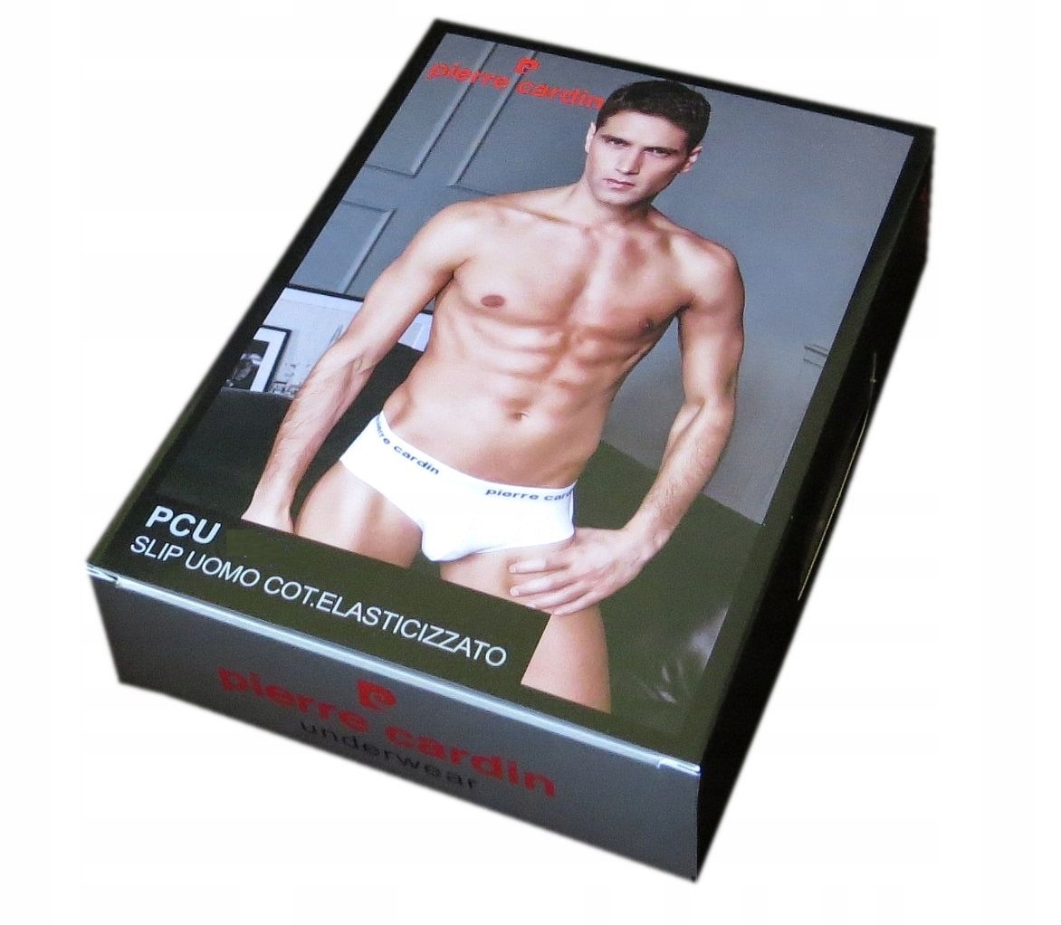 3szt Slipy PIERRE CARDIN bawełna czarne BOX XL Rozmiar XL