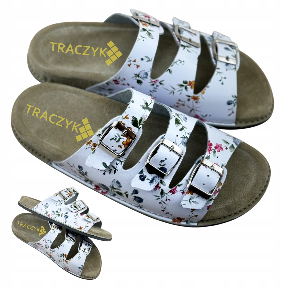 Nazouváky Profilované Anatomické 3 Květinové Proužky Přírodní Kůže Fusbet vel. 35