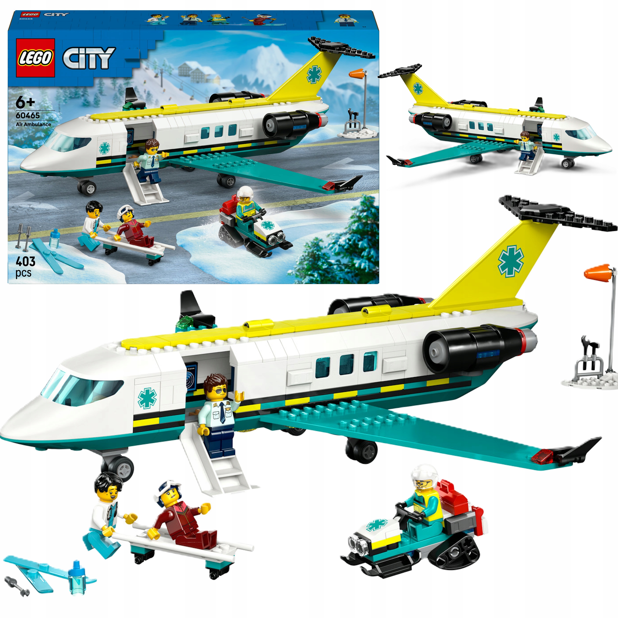 Klocki Lego City 60465 Samolot Pogotowia Ratunkowego Zestaw