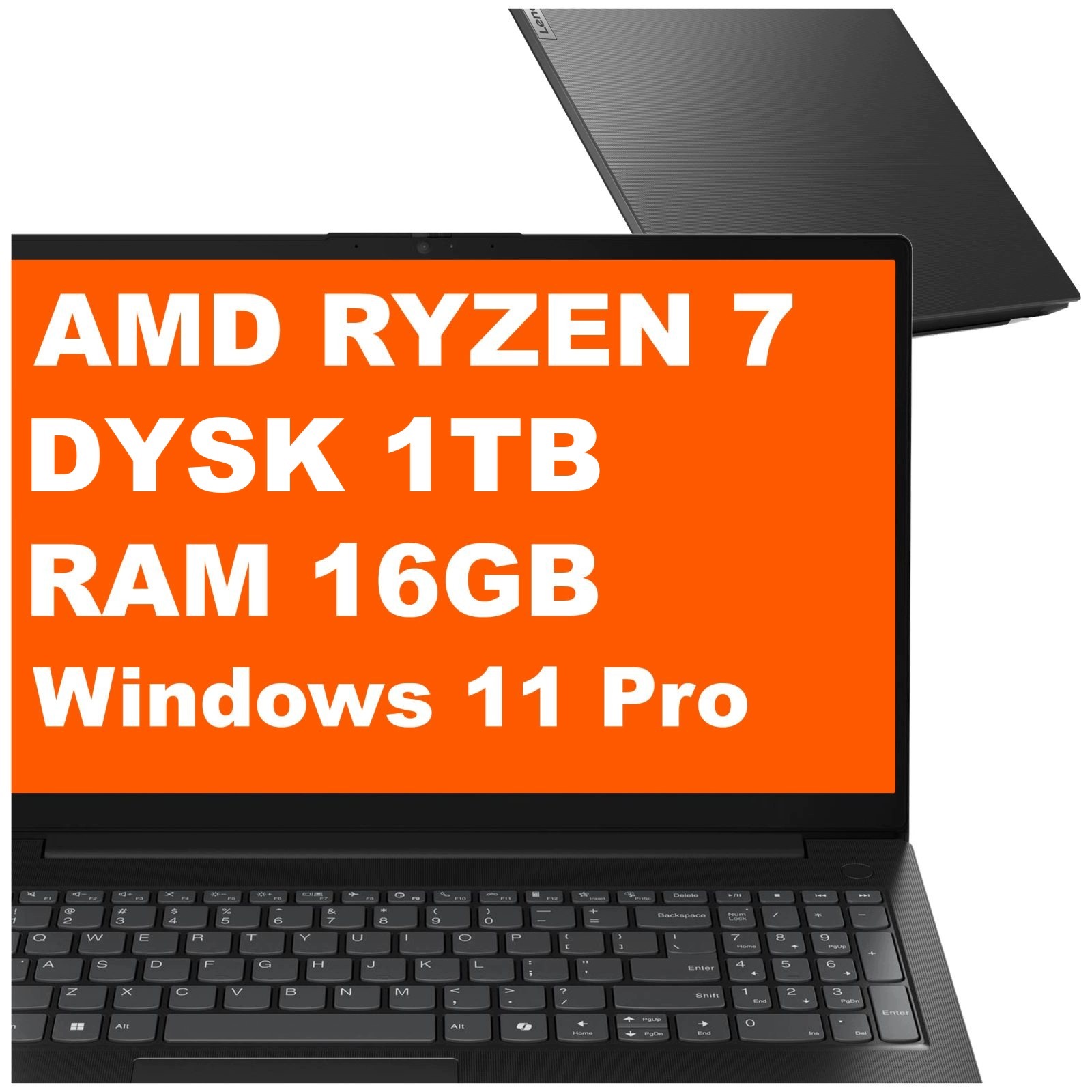 Laptop Lenovo V15 G6 Ryzen 7 16GB 1TB Radeon 680M 15,6"FHD W11 Pro Czarny