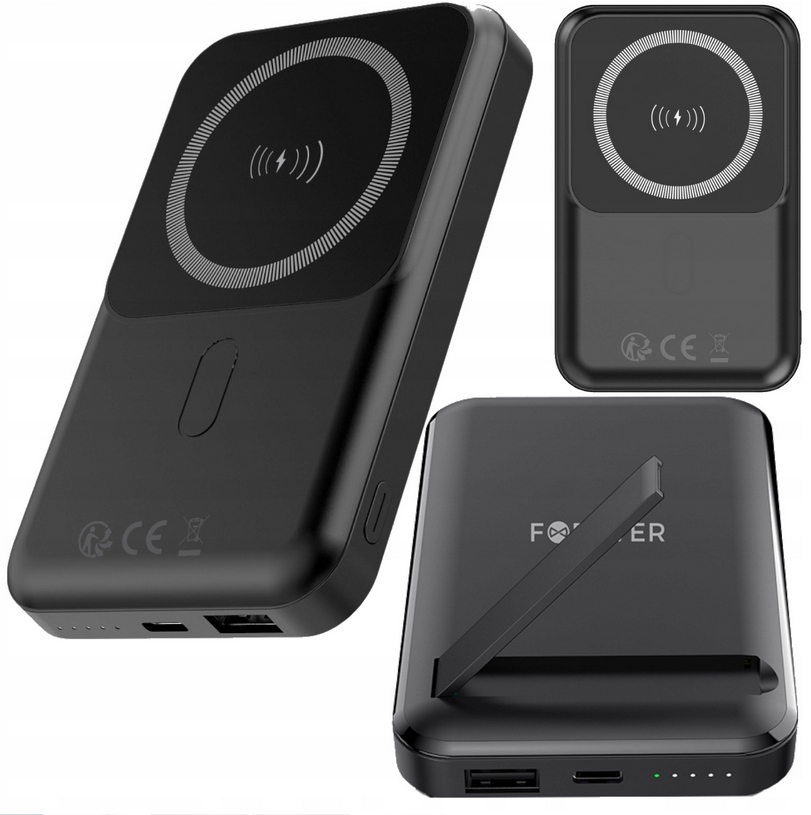 Bezdrátová power banka Forever MATB-100 Pd Qc 22,5W 10000 mAh magnetická če
