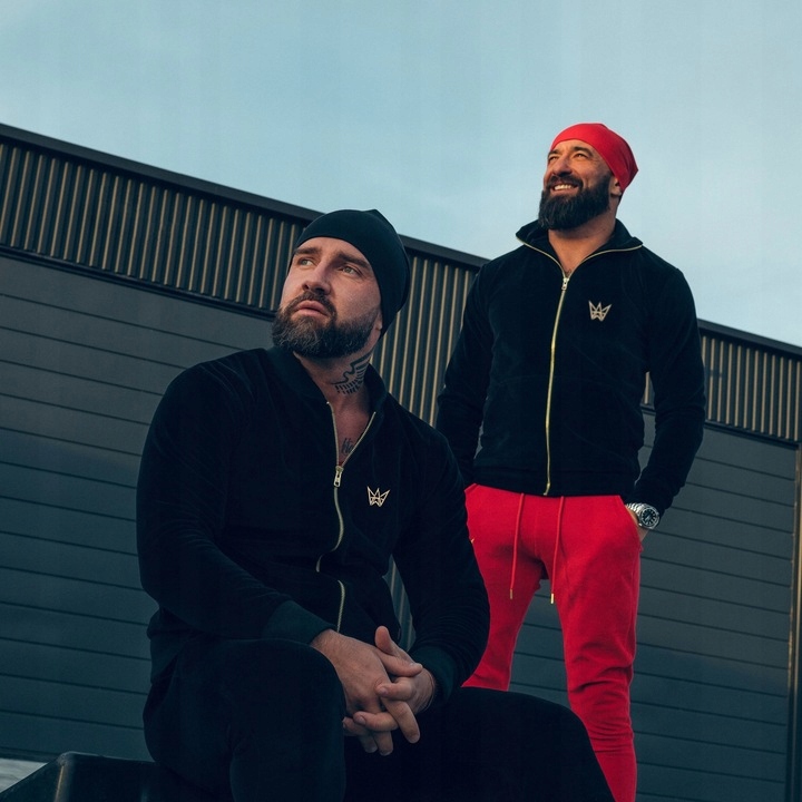 Biały T-Shirt Basic Slim fit z Szarym Nadrukiem Rozmiar XXL