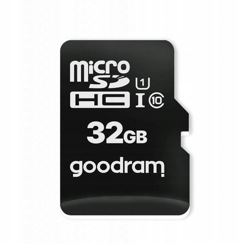 Karta pamięci GOODRAM microSD 32GB Class 10 Pojemność karty 32 GB