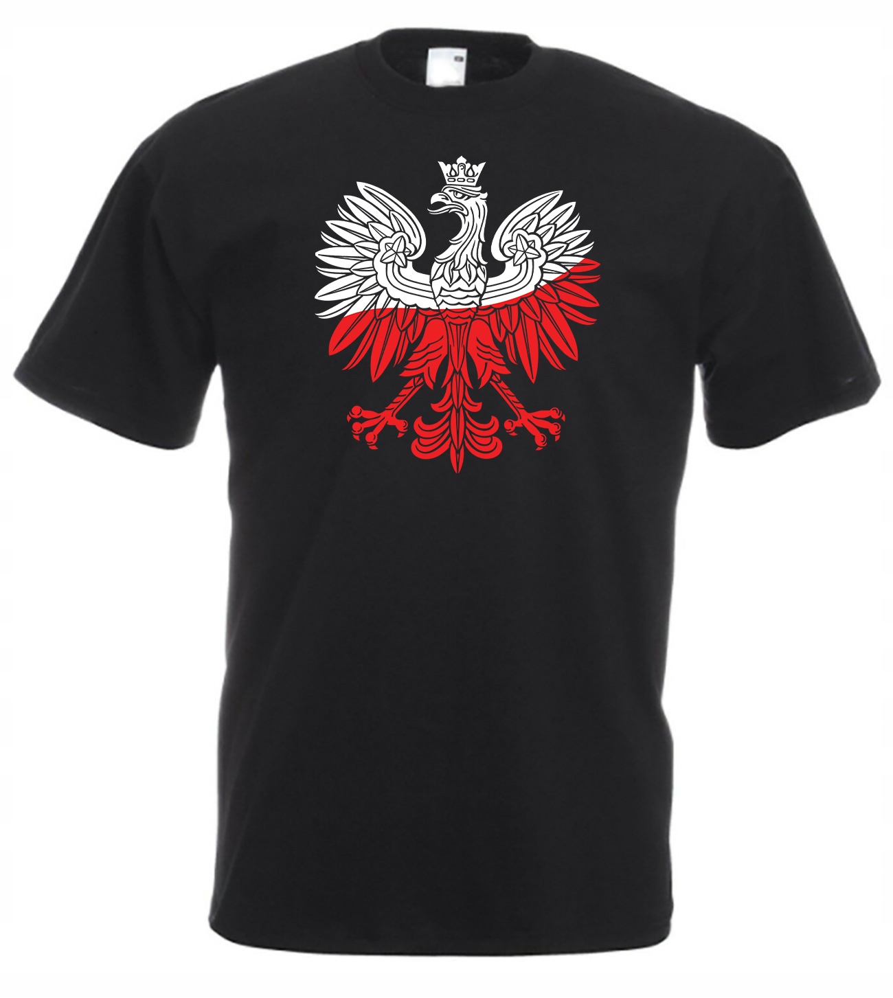 

Koszulka Czarna Patriatoczna Godło Polski Flaga 4X