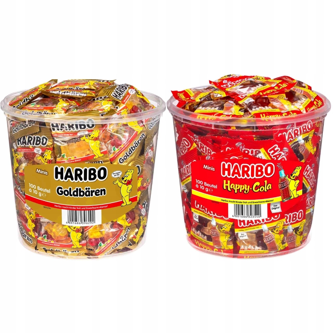 Żelki misie niemieckie Goldbaren Happy Cola mini 200sztx10g 2kg Haribo