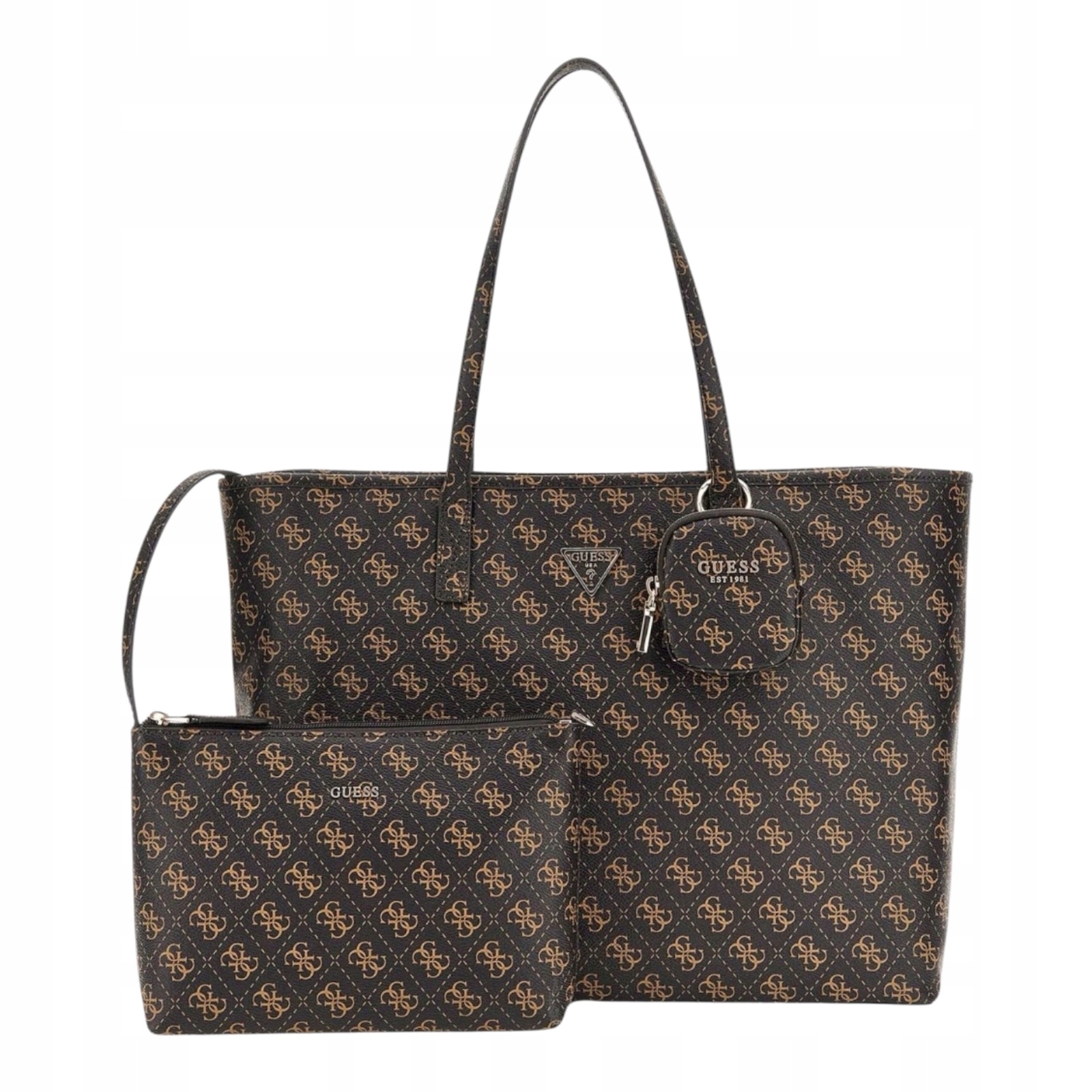 Kabelka shopperka 2 v 1 Guess HWQG71 24240 Power Play Hnědá