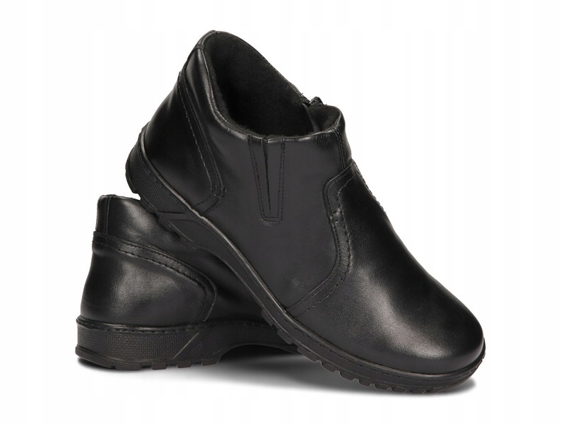 BUTY ZIMOWE KOZAKI MĘSKIE POLSKIE 355 CZARNY 39 Model KOZAKI