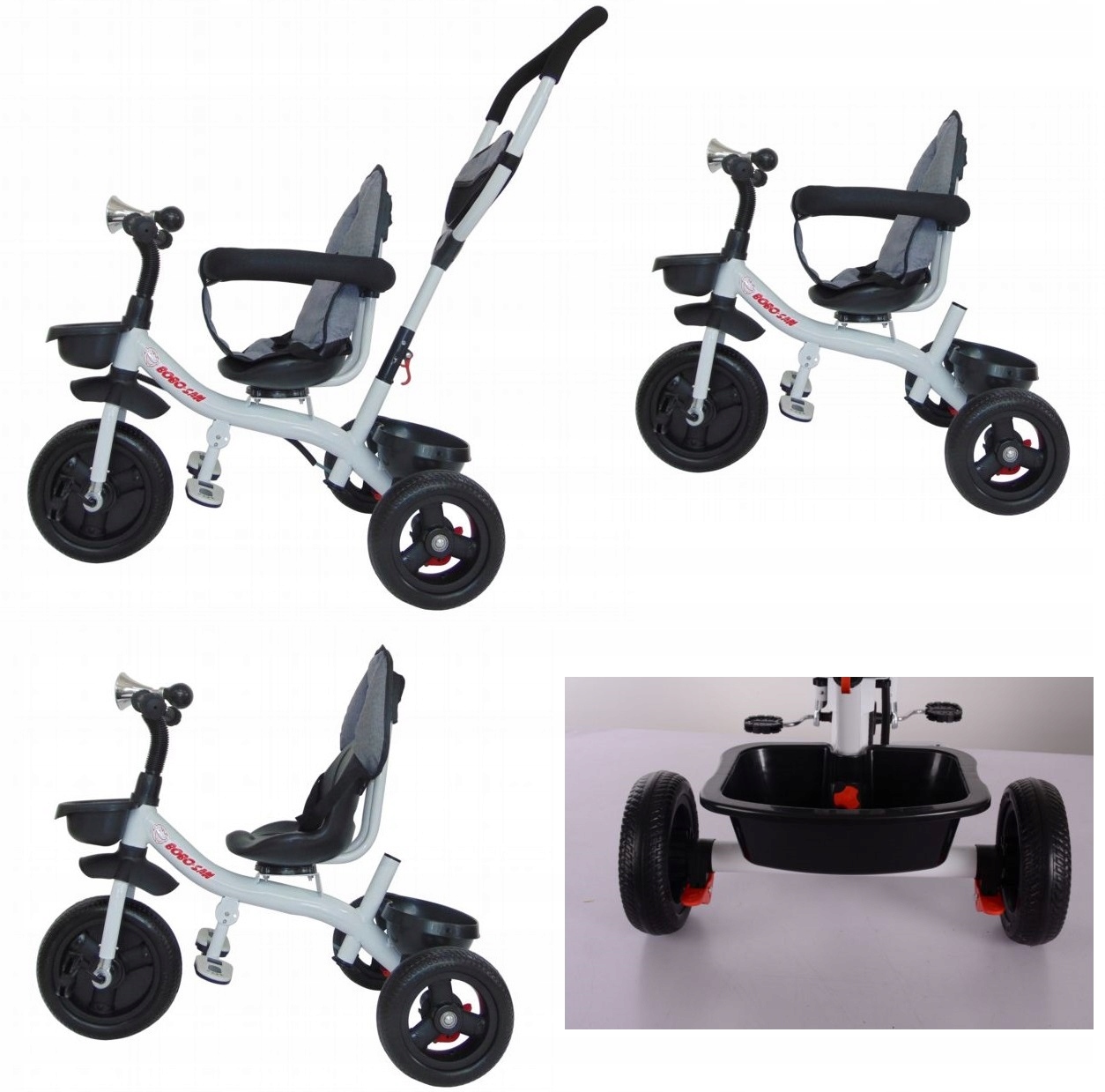 ROWEREK TRÓJKOŁOWY TRĄBKA PASY KOSZYK OBRACANY 360 Model YM-BT-11N