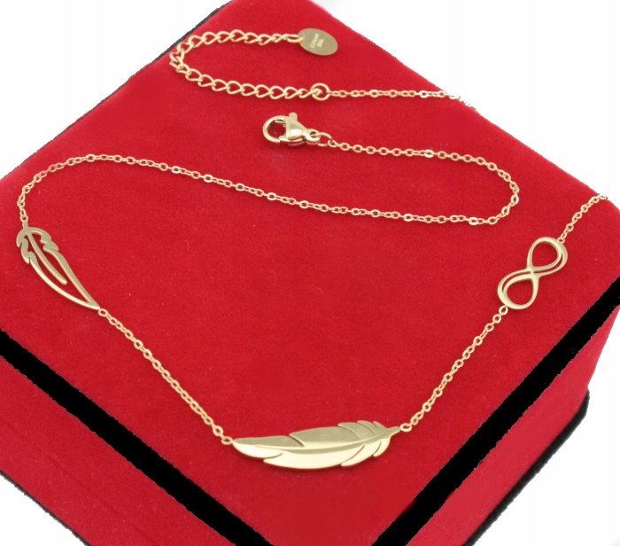 

Naszyjnik Złoty Piórka Stal Chirurgiczna 316 L