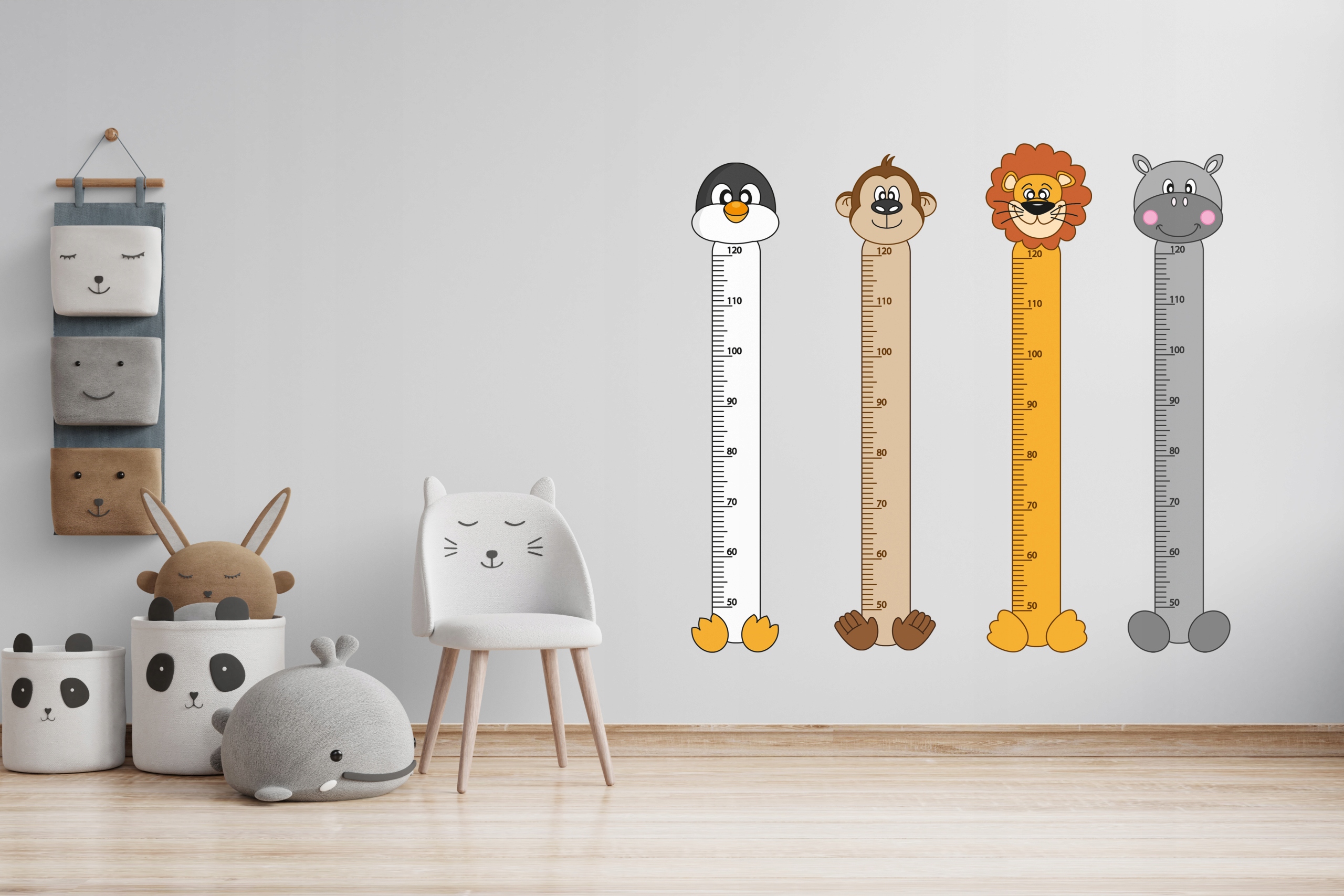 MIARKA wzrostu naklejka na ścianę HIPCIO MAŁY Bohater / Bajka Inny