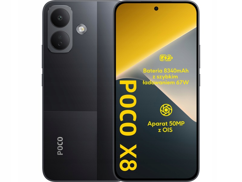 Smartfon Xiaomi Poco X8 5G 8/256GB 6.83" 120Hz Czarny