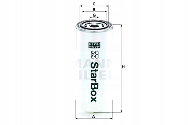 MANN-FILTER FILTR OLEJU AGRO