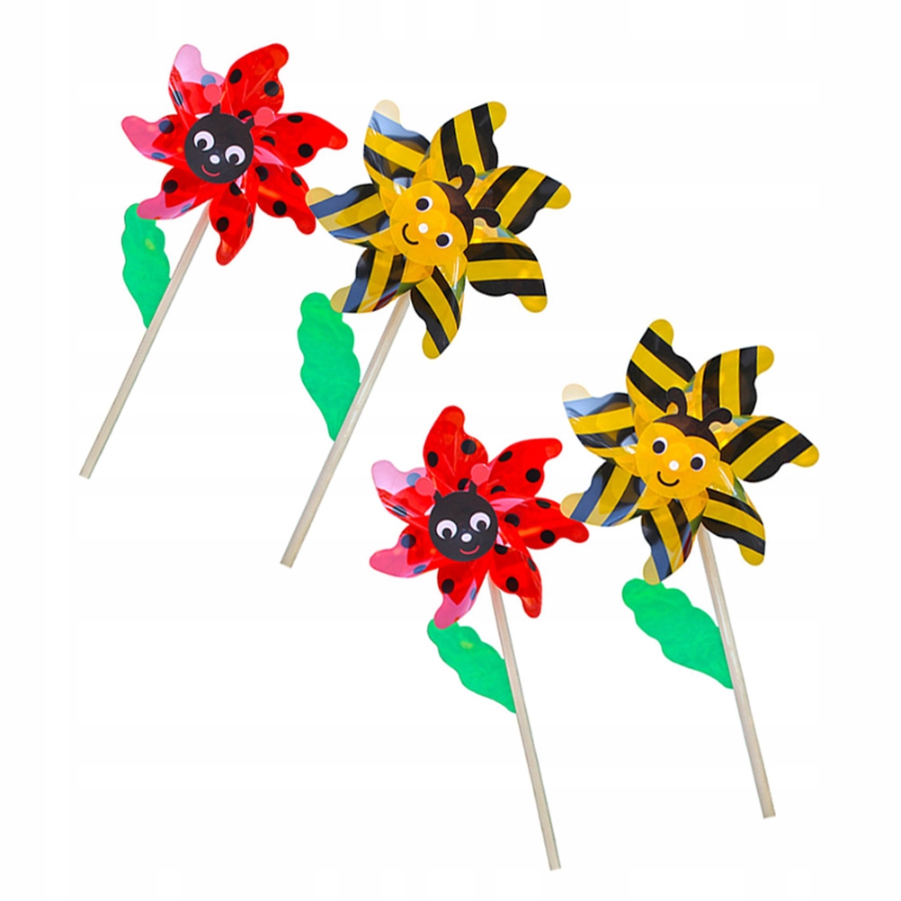 WIATRAK OGRODOWY DREWNIANY SŁUP OZDOBIA DZIECI