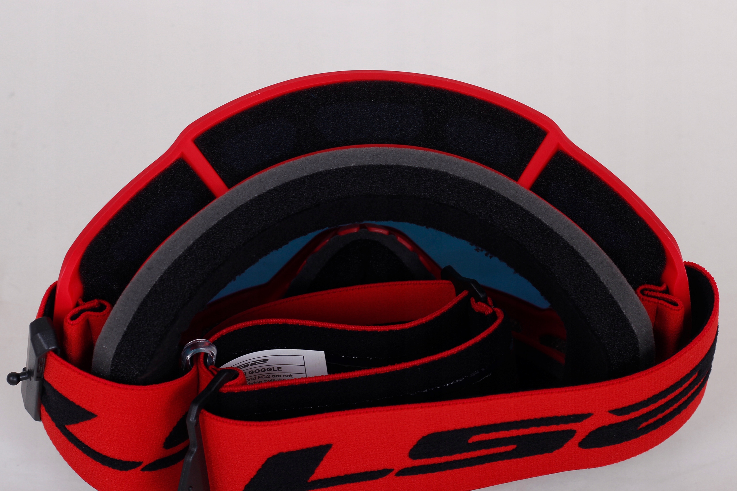 GOGLE LS2 CHARGER CROSS ENDURO MOTOCROSS ATV RED 2 szyby lustrzany wizjer Typ cross/enduro