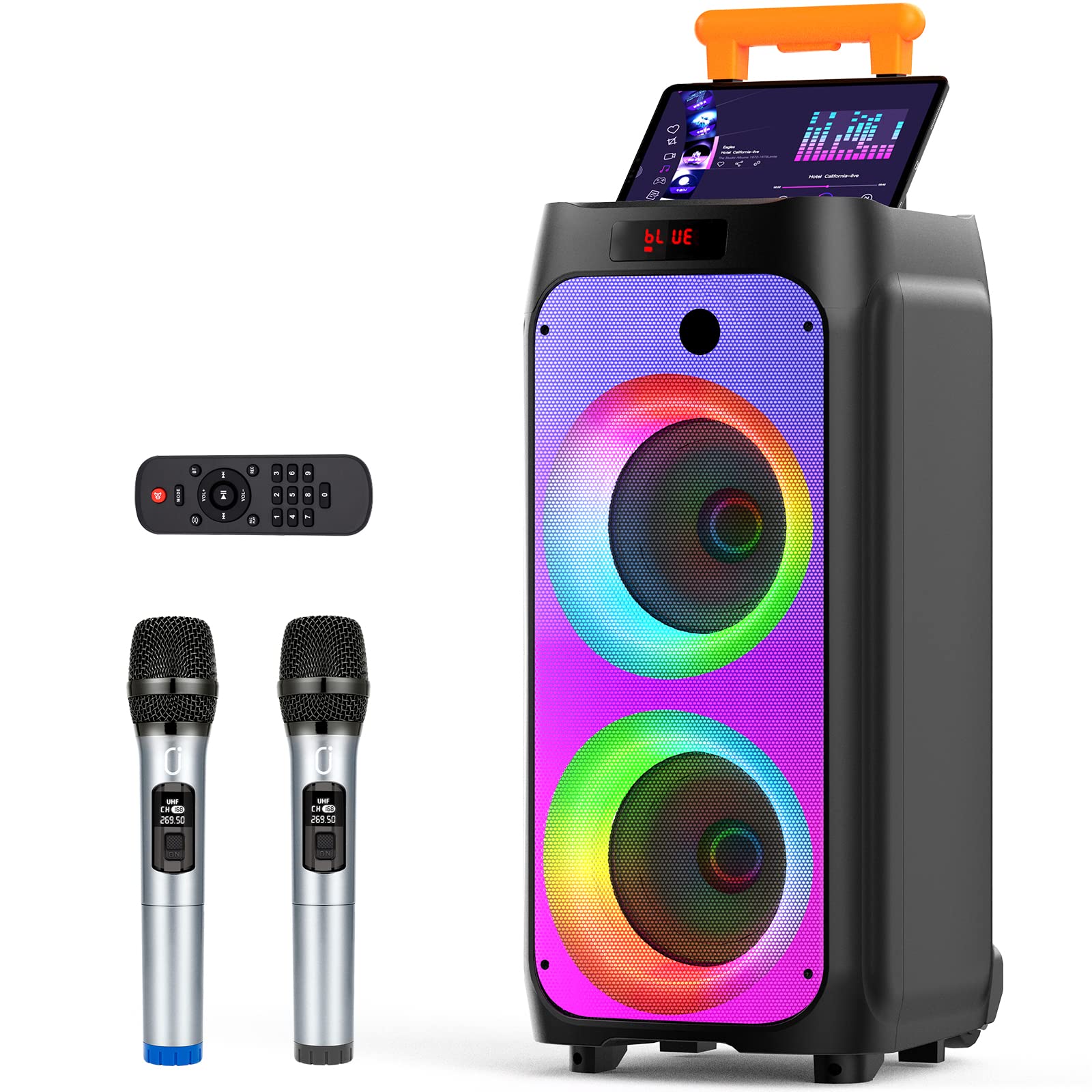 Karaoke reproduktor Jyx 2 bezdrôtové mikrofóny Tws Bluetooth BS021